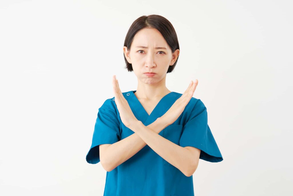 マウスピース矯正ができないイメージ