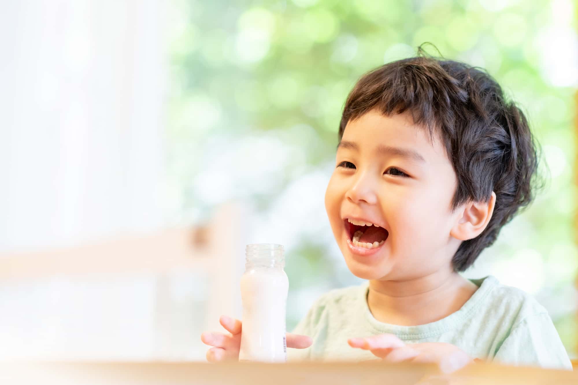 フッ素塗布をして虫歯の無い子ども